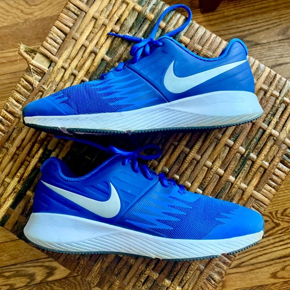 NIKE STAR RUNNER GS Athletic Shoe 907254-400 Blue Play School LIKE NEW 7Y WMNS 7 - Picture 5 of 16